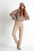 Shan Sofia 3D mesh and 3D jersey long sleeve top